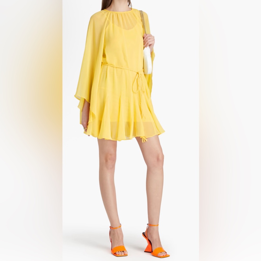 NWT Alice & Olivia Crepon Belted Mini Dress